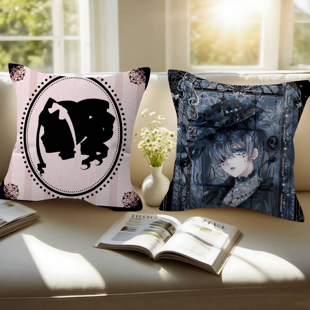 Anime B-Black B-Butler Cushion Pillow Cushion Cover Pillowcase Living Room Sofa Home Decor