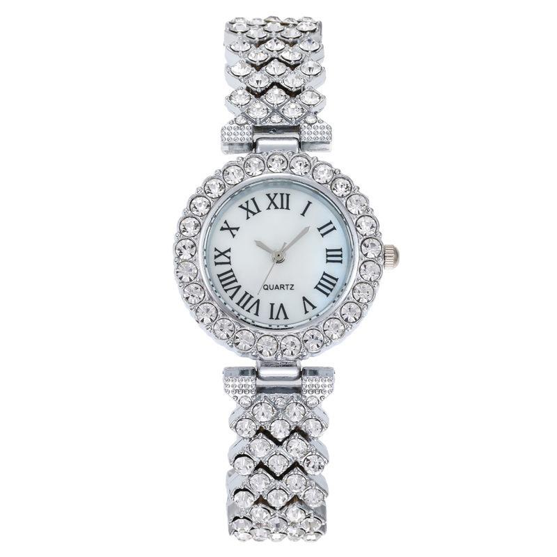 1PC Fashion Roman Diamond Women's Watch Women's Watch Quartz Watch Bracelet Women's Watch