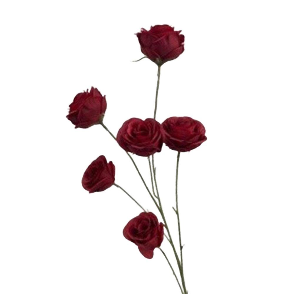 

Fashion 6 Heads Simulated Rose Bouquet Vintage Silk Rose Simulation Flowers Soft Artificial Flowers Valentine s Day Gift красный