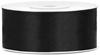 Ribbon Satin Ribbon Black Decorative Ornamental 25Mm 25M