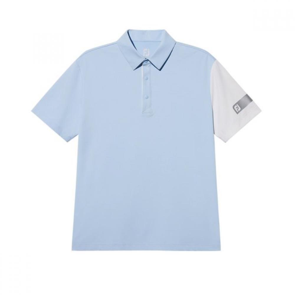 Footjoy Contrast Polo Shirt Sky 30759 XXL