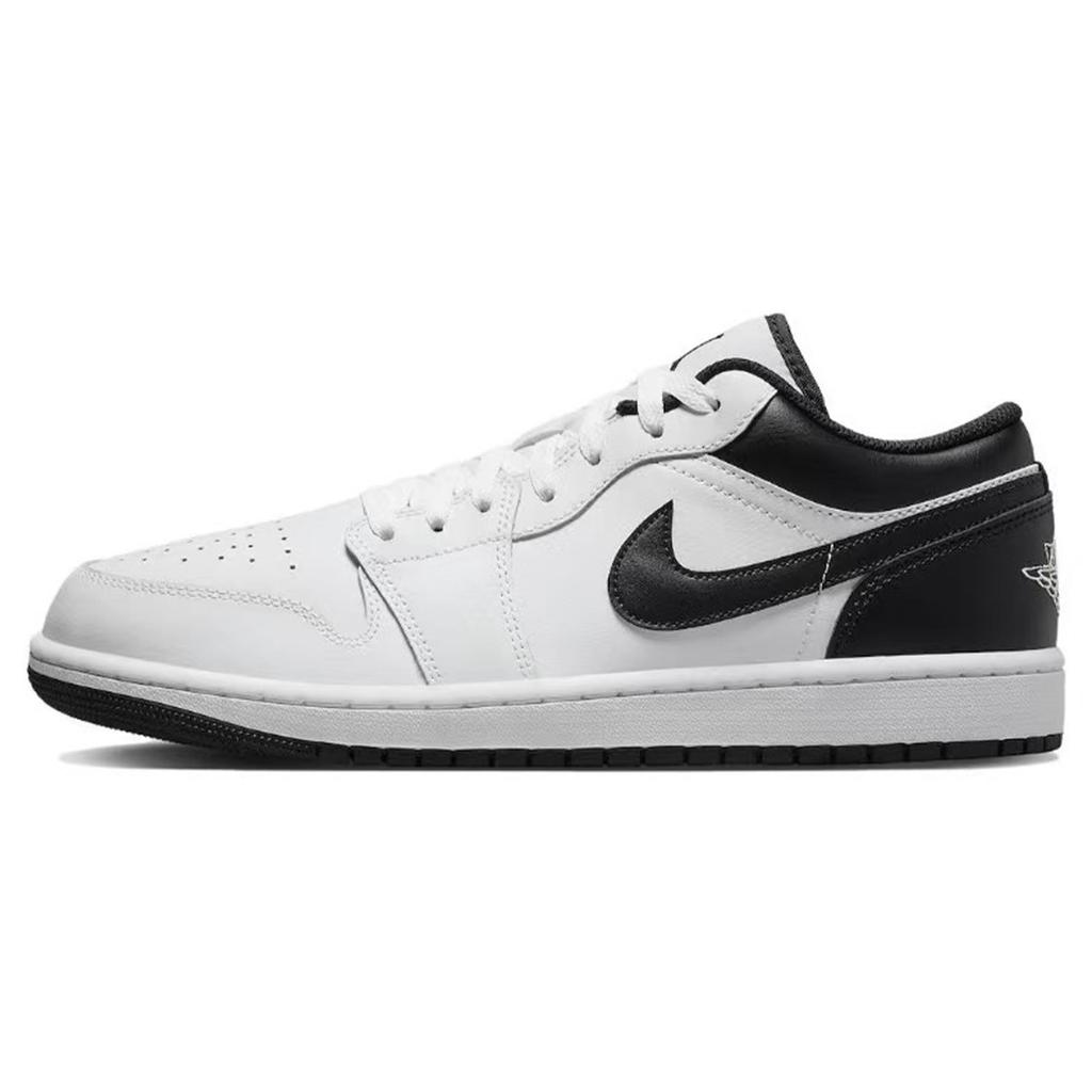 Jordan Air Jordan 1 Cushioning Slip Resistant Low top Vintage Basketball Shoes Men's Gray Green 553558-132(Team242-box)