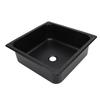 Single Bowl Bar Sink 13.8 X 13.8 X 4.7in Square Stainless Steel Kitchen Sink with 40mm Drain Hole for Caravan Food