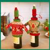 Christmas Bottles Wine Sweaters Hats Decorations Atmosphere Setting Props Gift