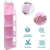 4/6Tier Over The Door Organizer Miscellaneous Clothes Toy Hanging Storage Bag With Mesh Pockets Shelves For Closet Bedroom Dorm