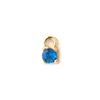 5 PCs Brass & Cubic Zirconia Birthstone Mini Round Charms 18K Gold Plated Pendants For Necklace Bracelet Making 6mm X 3mm