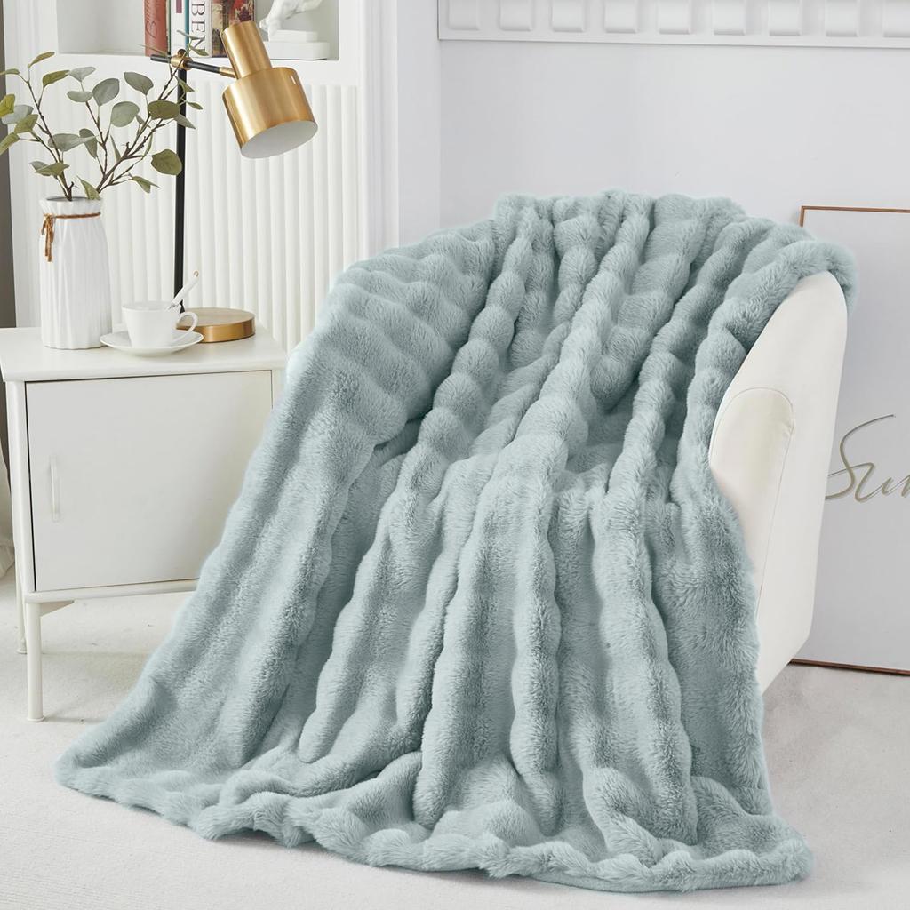 Soft Throw Blanket For Couch Bed Sofa Fluffy Fuzzy Shaggy Blanket Cozy Plush Sherpa Fleece Faux Fur Winter Warm Thick Blanket