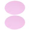 2PCS NonStick Round Silicone Dough Rolling Mat Baking Pastry Pad Sheet Liner for Cake Turntable Stand