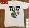 Colorful Chuck Berry Guitarist Black T-shirt All Size Unisex Cotton CH196 Unisex T-Shirt