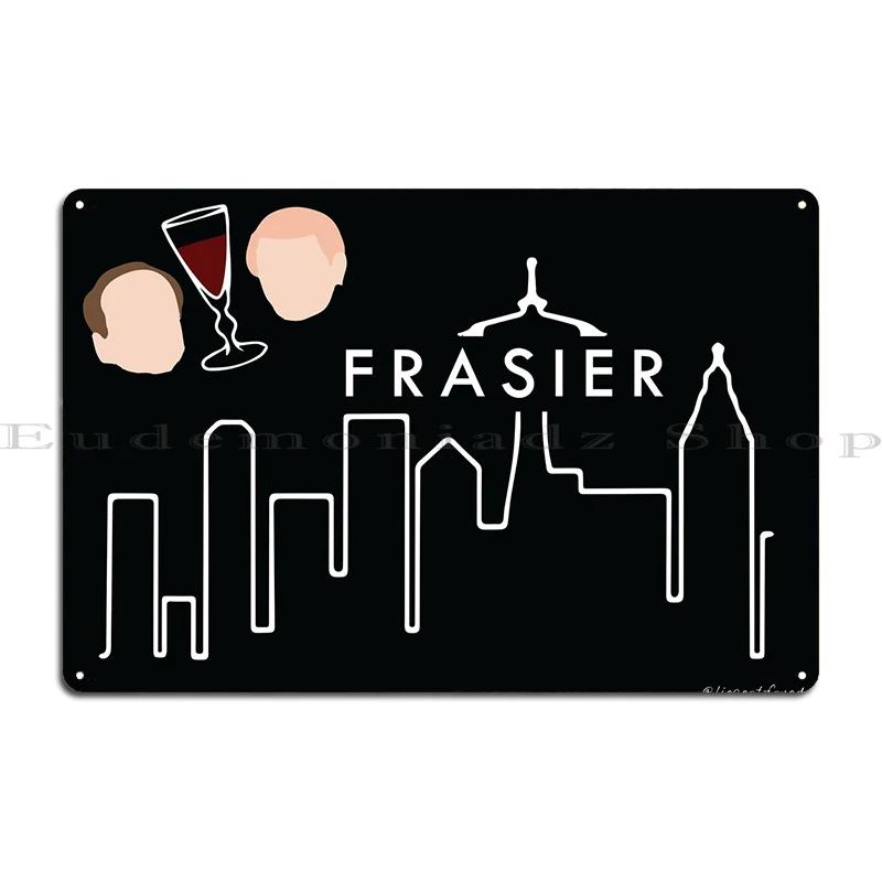 Cafe Nervosa skylt Frasier Seattle Frasier TV-serie Affisch Metall Design Pub Anpassad Tryckning Grotta Kök Plåtskylt Affisch