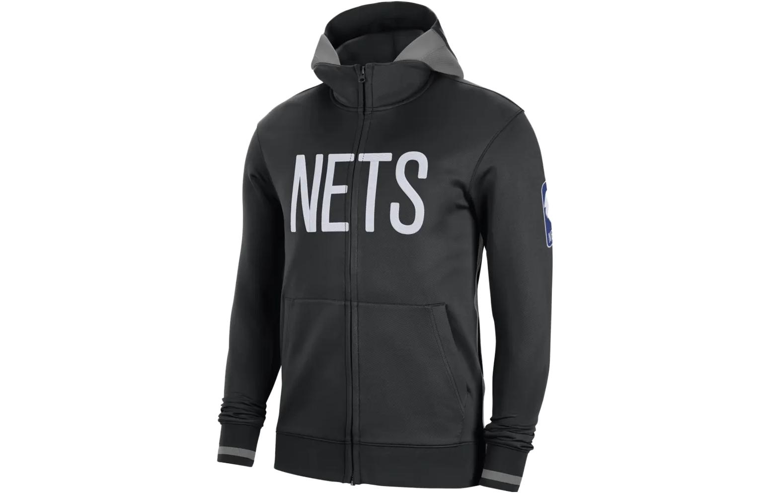 Nike Nba Brooklyn Nets Showtime Dri Fit Full Zip Hoodie DN7790-010 XL