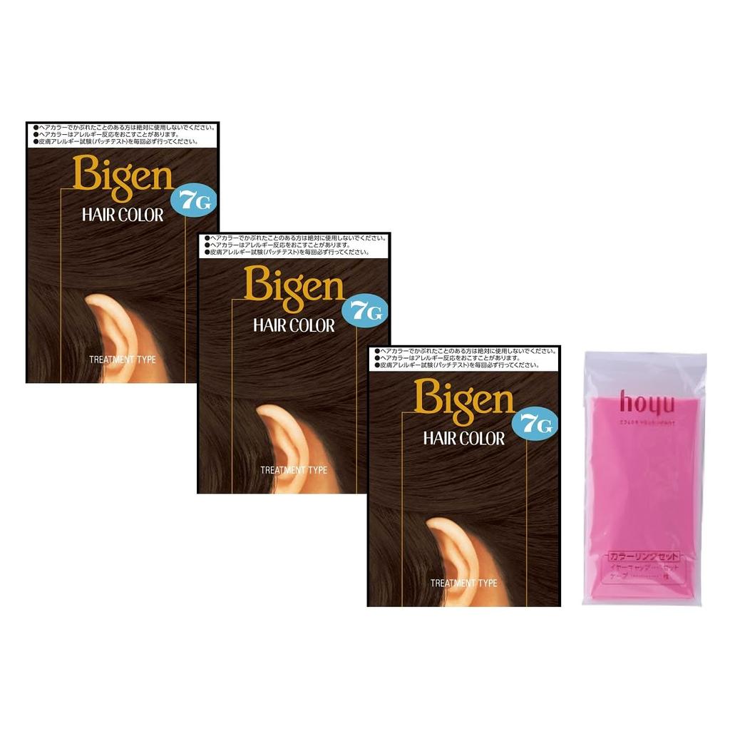 Bigen Hair 7g Bottles by Hoyu Color, (3 + Bonus) [Quasi-drug]