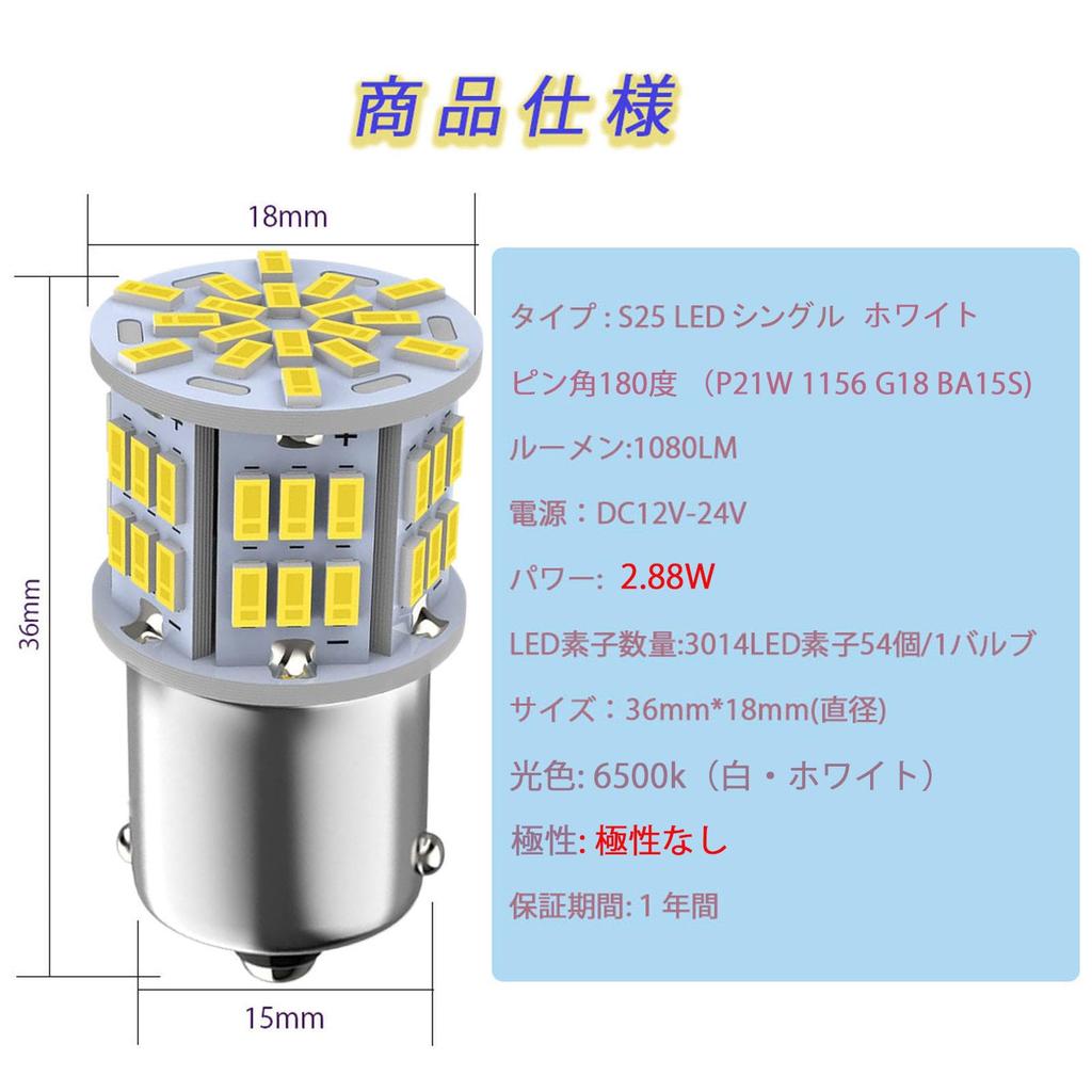 HooMoo 3014SMD (S25 P21W 1156 BA15S G18) LED Bulb LED