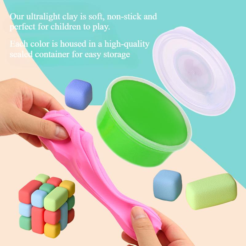 24/36/45 Color Air-dried Clay Set Easy To Shape and Reuse for Making Various Handicrafts and Models