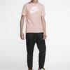 Nike T Shirts Men's Coral Powder Crew Neck Moderate Straight Fit AR5005-648
