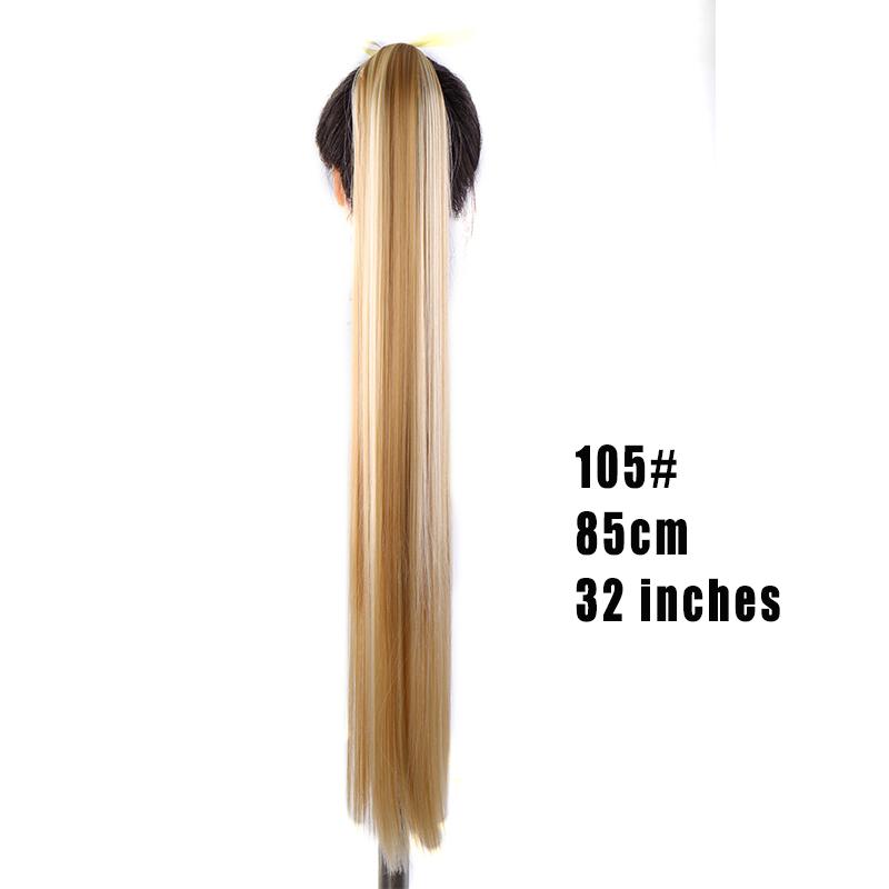 Super dlouhá 80cm culík dlouhé rovné vlasy tepelně odolná syntetická paruka LUPU