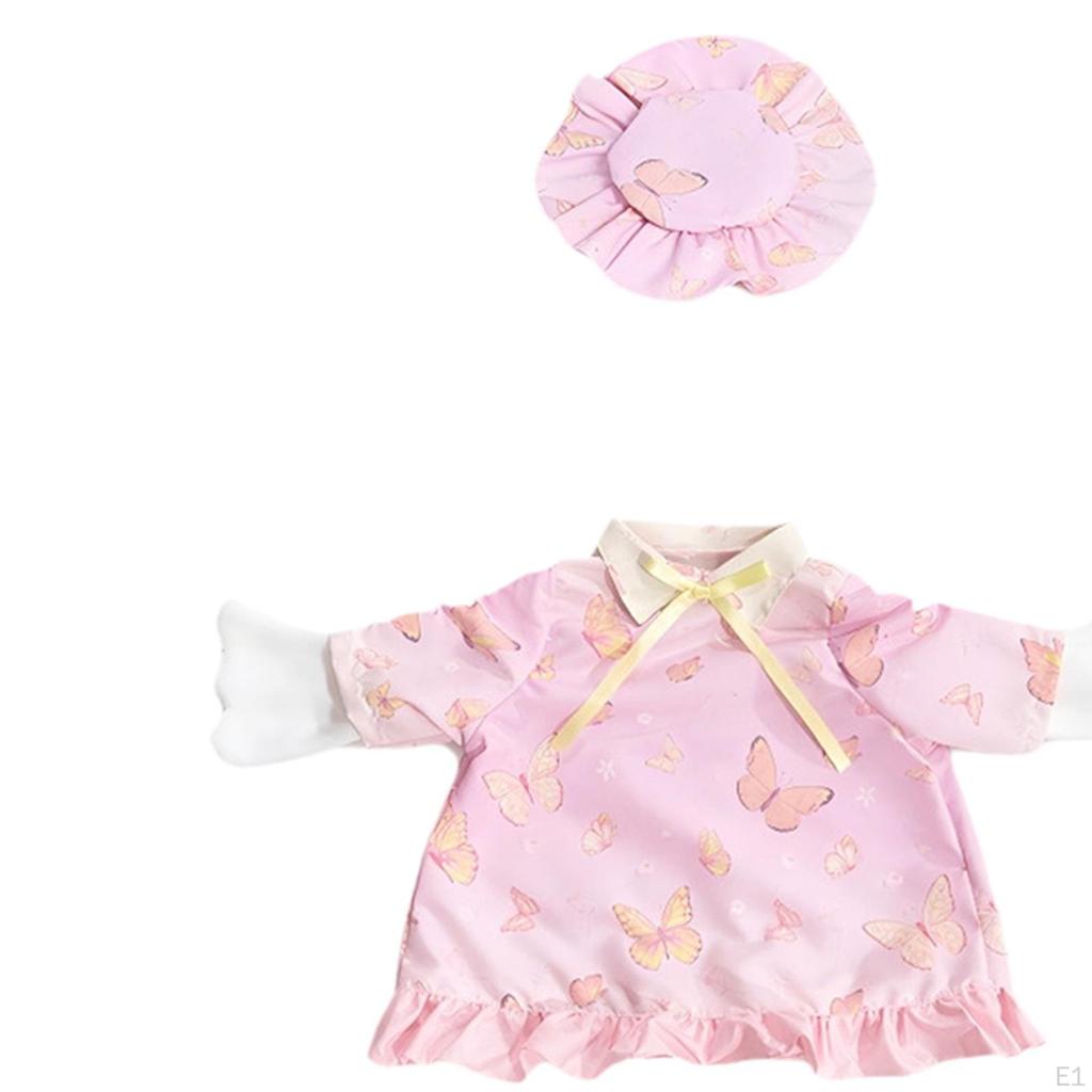 Porch Goose Outfit Clothes Creative Cute Lawn Clothing Dress and Hat Set for Patio Yard