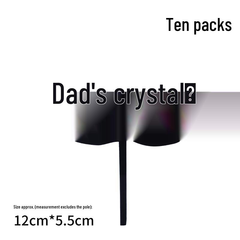 50 Stück Goldene Acryl-Kuchenstecker - Geburtstag, Festival, Muttertagsfeier