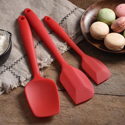 3 Buc Spatulă Silicon Bucătărie Patiserie Set Spatulă Spatulă Pâine Prăjitură Lingură Răzuitor Accesorii Copt Ustensile Bucătărie Antiaderente