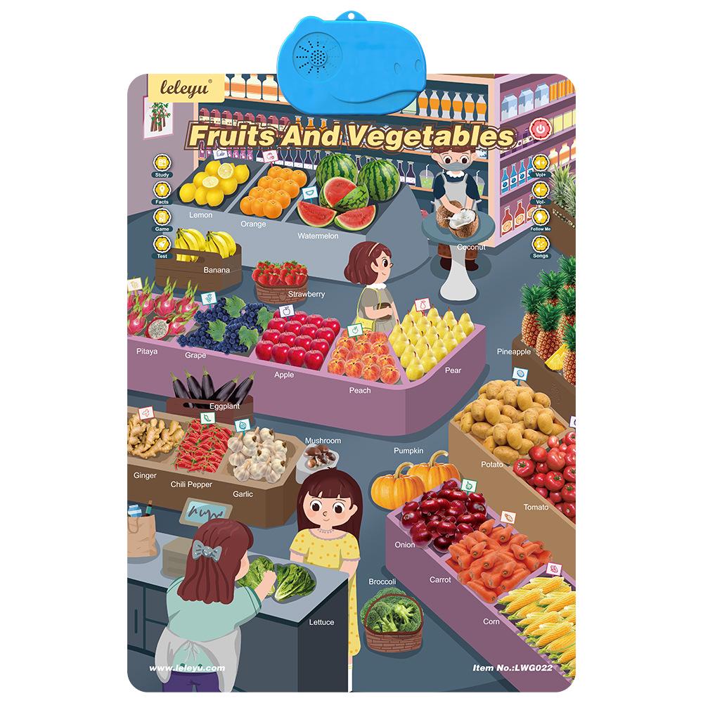 High-Quality Children's English Talking Wall Chart Toy