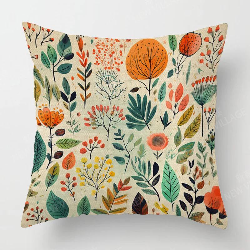 Heimdeko Bunte Blumenmuster Kissenbezüge Für Zuhause Muster Kissenbezug Geeignet Für Sofa Schlafzimmer Auto Kissenbezug