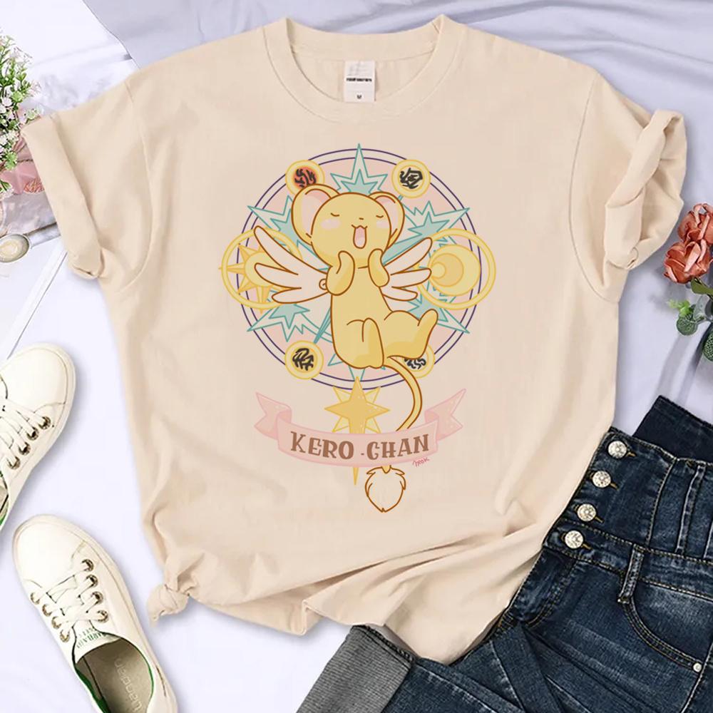 Cardcaptor Sakura T-shirts Women Y2K Designer Funny T-shirts Girl Graphic Harajuku Streetwear Clothes