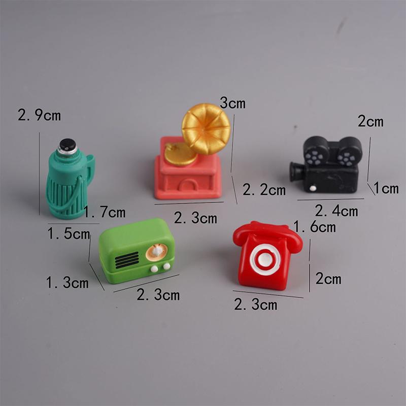 1Set Miniature White Cupboard Display Cabinet Storage Lockers +ornament Furniture Model Decor Toy DollHouse Accessories