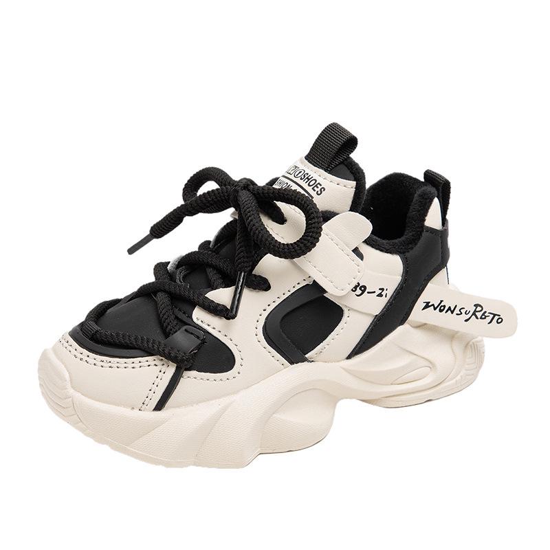 Girls' 2024 Winter Plush Lined Sports Shoes - Casual Cotton Dad Shoes for Kids
