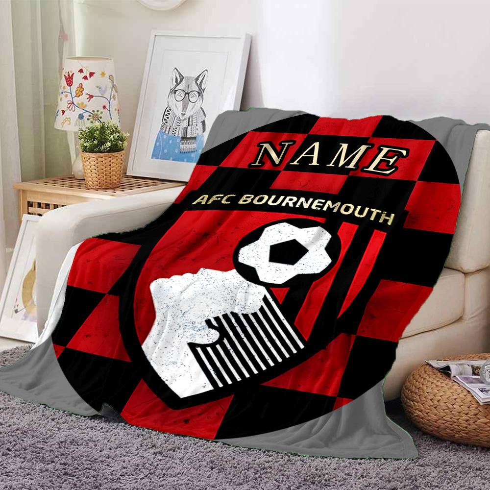 Custom Name German Flag Crest blanket for Couch & Bed, Plush Cozy Fuzzy Blanket Super Soft & Warm Blankets for Fall and Winter. 0908221