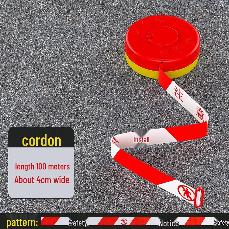 Disposable Retractable Safety Warning Barrier Tape