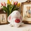 Non-Stick Easter Bunny Silicone Mold Heat Resistant 3D Rabbit Mold  Candle Making