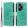 For Honor 400 Pro 5G (Global) Leather Wallet Case Sunflower Imprinted Phone Cover