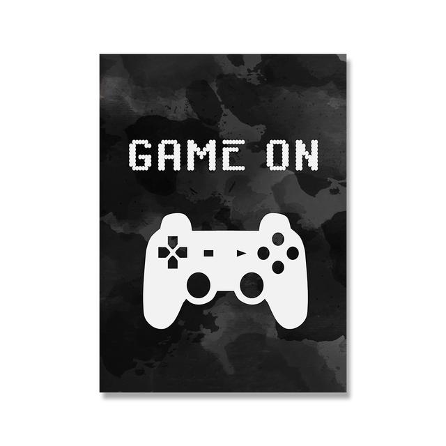 

Плакаты для видеоигровой комнаты, абстрактное украшение для дома, холст, картина, забавные вечерние игры, настенные художественные картинки для мальчиков, декор для детской комнаты 21cm×30cm NoFrame