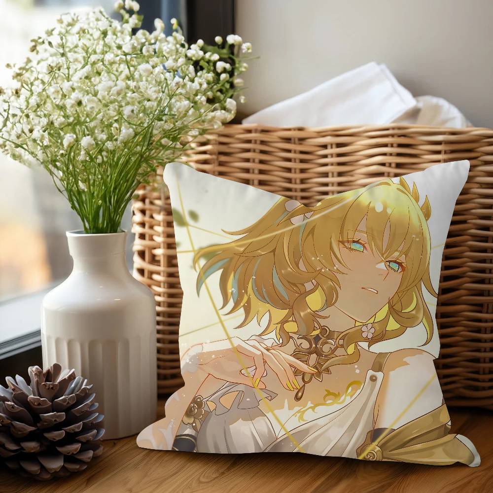 Anime Honkai Star Rail A-AglaeaS Pillow Cushion Cover Pillowcase Living Room Sofa Home Decor Customized