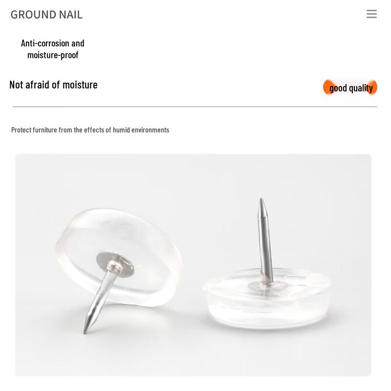 Transparent Rubber-Silicone Furniture Leg Pads