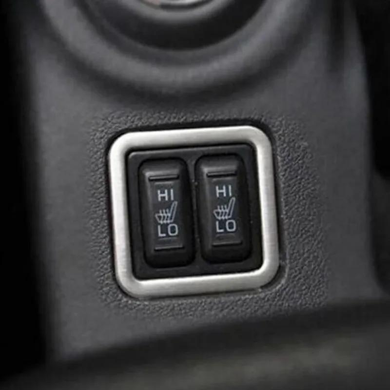 

Для Mitsubishi Outlander 2013 2014 2015 2016 декоративна рамка кнопки підігріву сидінь салону, модифікація, оздоблення з нержавіючої сталі