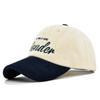 winter Corduroy Hat WONDER Embroidery Patchwork Colours Baseball Cap Korean for Women Fashion Visor Cap for Men