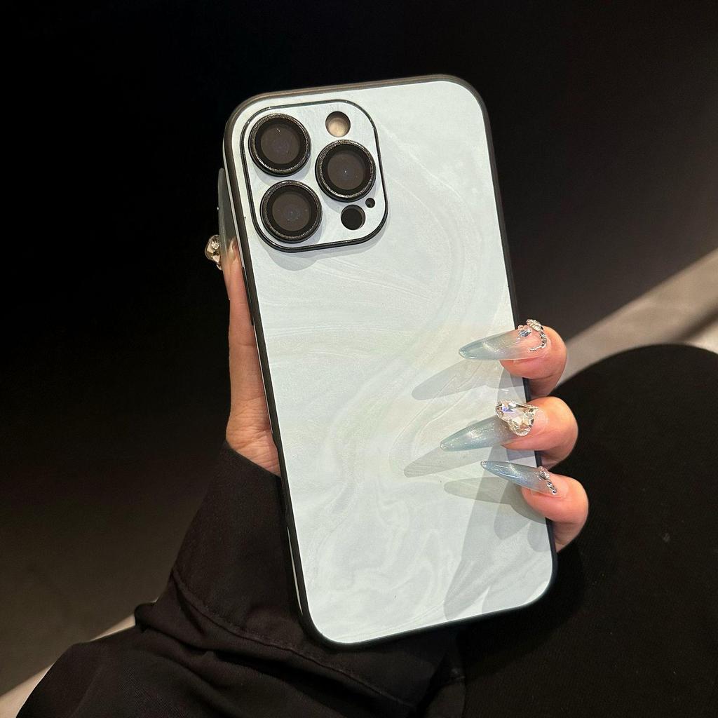 Etui Apple 17 Pro Max z pełnym pokryciem i efektem fal wodnych, precyzyjny otwór na powietrze, skórka ochronna na 13/14