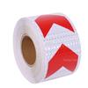 10CM*10M White-Red Arrow Adhesive Reflective Warning Tapes Waterproof Concipucious Traffic Safety Warning Reflectors For Things