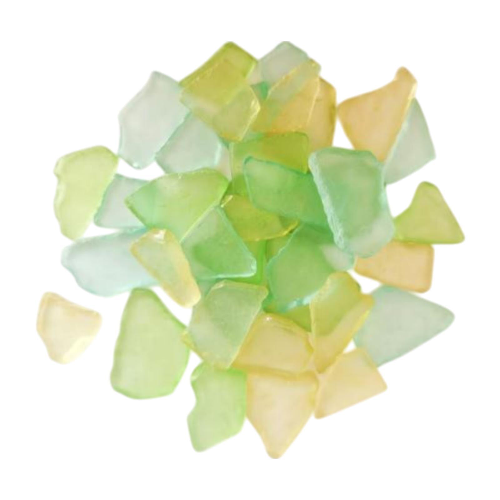

Sea Glass Crushed Glass DIY Crafts Vase Filler 500G Tumbled for Home DIY Dyed Color Stone Party Decor Fish Tank Beach Wedding