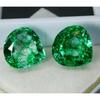 Natural Green Emerald Loose Gemstone 16.14 ct Pear Shape Pair for Jewelry Making and Gem Collections