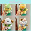 Keychain With Plush Animal Charms For Kids And Teens