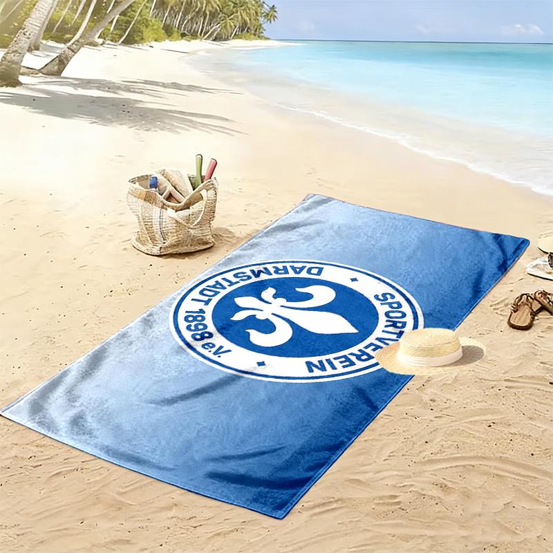 Asciugamano da Spiaggia Stampato SV Darmstadt 98, Asciugamano Grande Morbido ad Asciugatura Rapida per Spiaggia Campeggio Nuoto