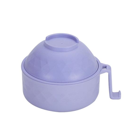 Mikrovlnná sada mísy Ramen Mikrovlnný vařič Ramen s víkem Prostorově úsporný nástroj Ramen Maker Instantní vařič na nudle pro domácí kancelář na koleji