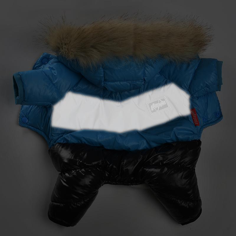 Winter Dog Jumpsuit Clothes For Small Dogs Cats Waterproof Warm Down Hooded Jacket Puppy Coat Chihuahua Yorkies Pet Overalls