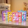 Animal Mechanical Fidget Keyboard Light-Up Fingertip Button Key Ring  Desktop Decor