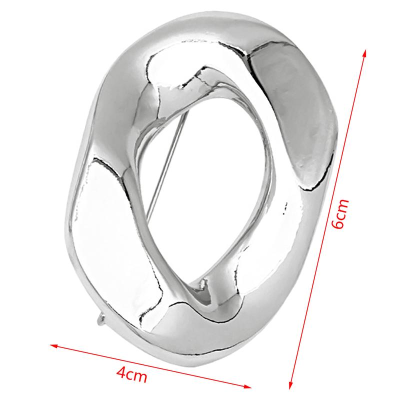 

Броши в стиле панк, унисекс, женские, геометрические, хэви-метал, хард-рок, праздничные значки 4*6cm серебряный