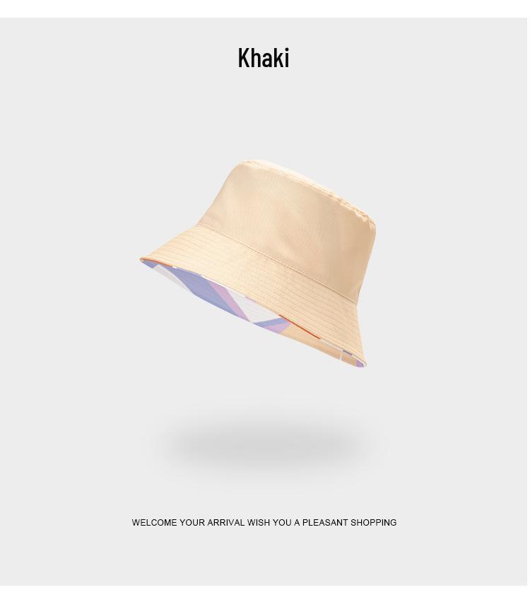 2023 Trendy Color Block Reversible Sun Hat - Unisex Casual Beach & Travel Fisherman Hat