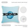 C-Classic D-DecathlonS Cushion Cover Anti-dustmite Pillowcase Invisible Zipper Silky Short Plush Sofa Cushion Cover