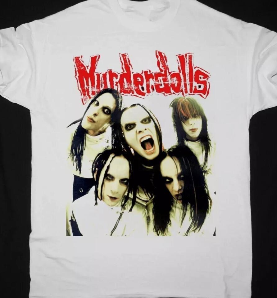 NEW Murderdolls Band Members Heavy Cotton White S-5XL T Shirt BT653 Unisex T-Shirt S